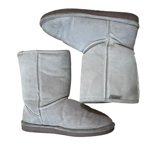 Bearpaw Emma Short Boots Women's Size 6 Wool Blend Lining Gray Color Winter Cozy - Picture 7 of 9